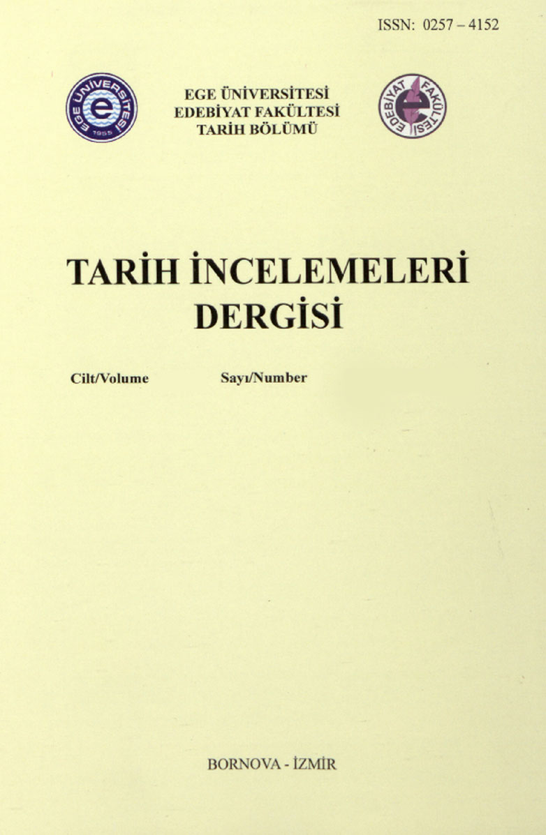 Tarih İncelemeleri Dergisi Sayı: 31/2    