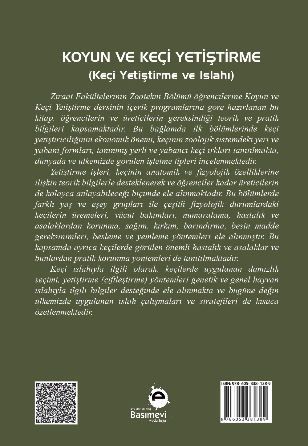 Koyun ve Keçi Yetiştirme (Keçi Yetiştirme ve Islahı) (Genişletilmiş)